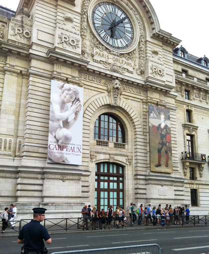La gare d'Orsay - pavillon avec horloge La gare d'Orsay - pavillon avec horloge