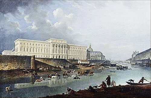 L’Hôtel des Monnaies - peinture ancienne L’Hôtel des Monnaies - peinture ancienne