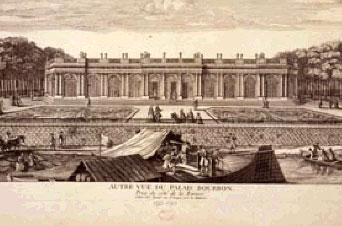 Le palais Bourbon - vers 1730 Le palais Bourbon - vers 1730
