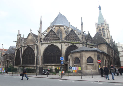 L'église Saint-Séverin - Le chevet et les chapelles rayonnantes L'église Saint-Séverin - Le chevet et les chapelles rayonnantes