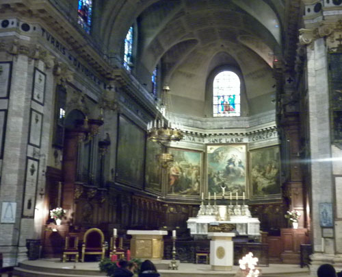 L’église Notre-Dame des Victoires - Le chœur L’église Notre-Dame des Victoires - Le chœur
