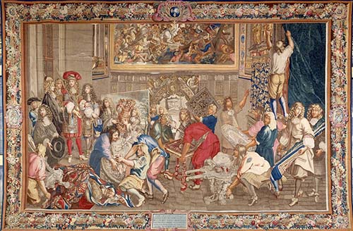 Visite de Louis XIV à la Manufacture des Gobelins - Carton de Charles Le Brun