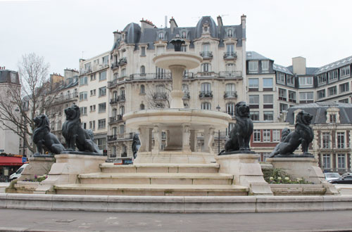 La fontaine aux Lions La fontaine aux Lions
