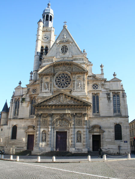 L'église Saint-Etienne du Mont - La façade Renaissance L'église Saint-Etienne du Mont - La façade Renaissance