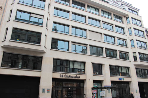 Immeuble de bureaux, rue de Châteaudun Immeuble de bureaux, rue de Châteaudun