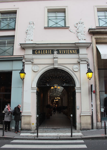 La galerie Vivienne - Entrée rue Vivienne La galerie Vivienne - Entrée rue Vivienne