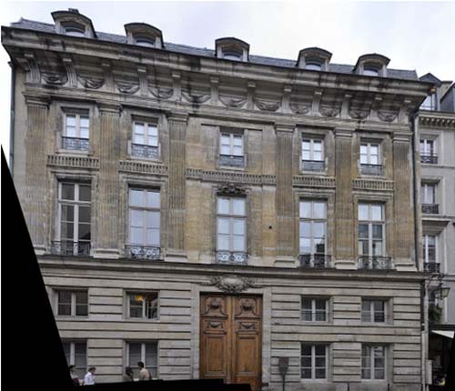 L'hôtel de Sandreville - Façade Louis XVI sur rue