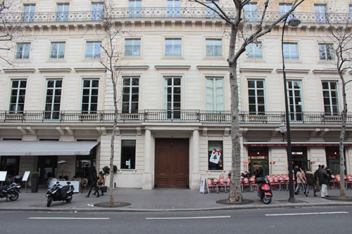 L'hôtel de Mercy-Argenteau - La façade sur le boulevard L'hôtel de Mercy-Argenteau - La façade sur le boulevard