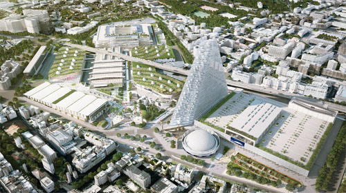 La tour Triangle sera élevée à proximité du Parc des Expositions La tour Triangle sera élevée à proximité du Parc des Expositions