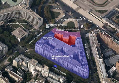 Le plan de l'îlot Ségur-Fontenoy Le plan de l'îlot Ségur-Fontenoy