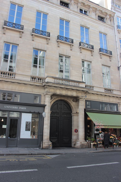 L'immeuble locatif situé au n°4 rue de Tournon L'immeuble locatif situé au n°4 rue de Tournon