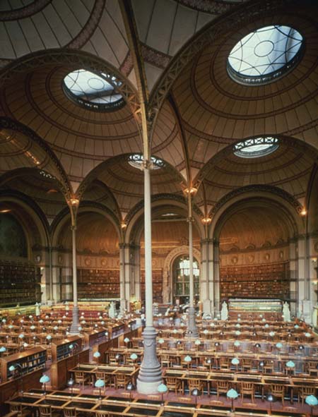La Bibliothèque Nationale - La salle de lecture des Imprimés La Bibliothèque Nationale - La salle de lecture des Imprimés