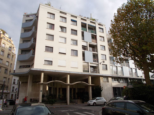 Le foyer franco-libanais : la façade rue d'Ulm Le foyer franco-libanais : la façade rue d'Ulm