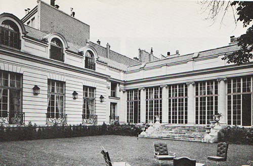 Hôtel de Chaneleilles - Façade sur le jardin et aile moderne