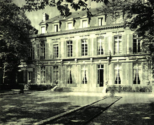 L'hôtel de Rigny : la façade sur le jardin