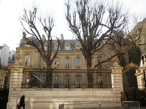 L'hôtel de Rigny : la façade sur la cour