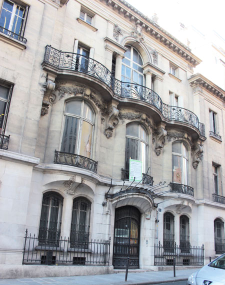 L'hôtel Paul de Choudens - La façade sur rue avant les travaux de rénovation