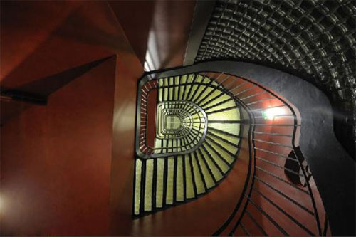 Le Banke hôtel : l'escalier