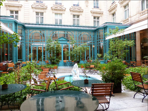 Le Westin Paris Vendôme l'Hôtel Continental : le jardin intérieur
