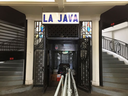 La Java : l'entrée de la salle de concert