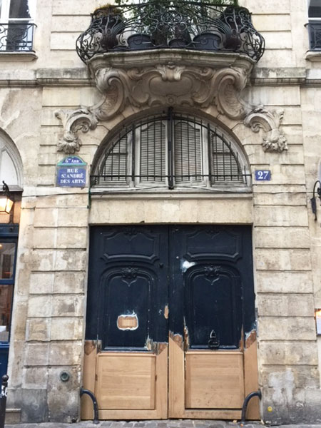 la maison des Trois Chapelets : le balcon rocaille