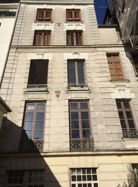 L'hôtel de Laffemas : la façade sur cour L'hôtel de Laffemas : la façade sur cour