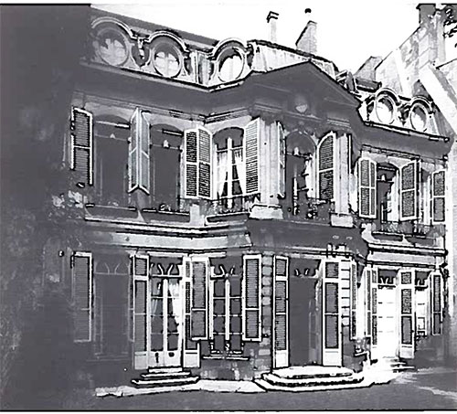 L'hôtel de Lannion : la façade sur le jardin