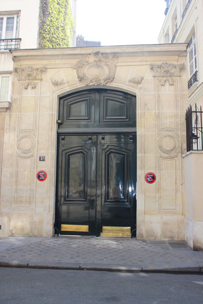 L'hôtel Daru : le portail a été déplacé rue de Bellechasse