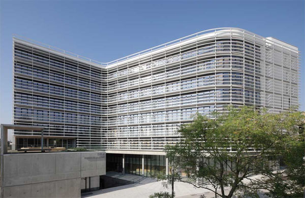 La maison de la Corée du Sud : la façade Nord-Est La maison de la Corée du Sud : la façade Nord-Est