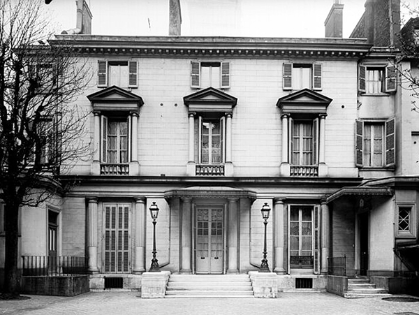 L'hôtel Rousseau, photographie ancienne