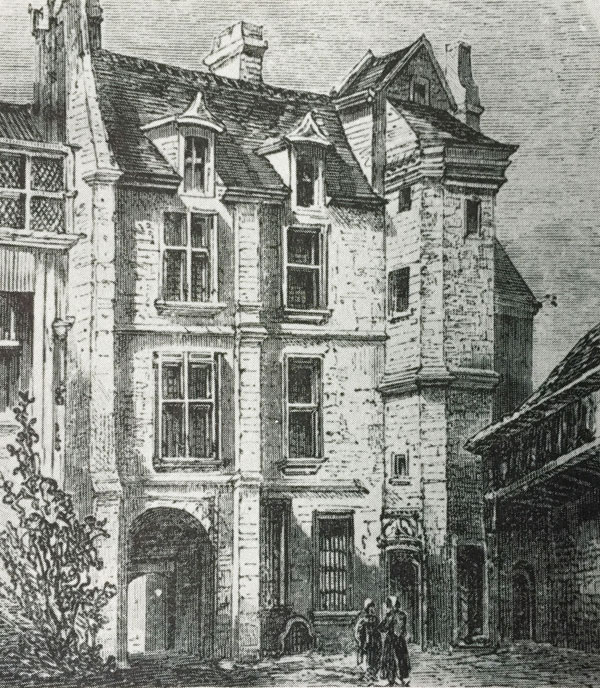 La maison du n°19 rue des Gobelins au XVIIIe siècle : la façade sur cour