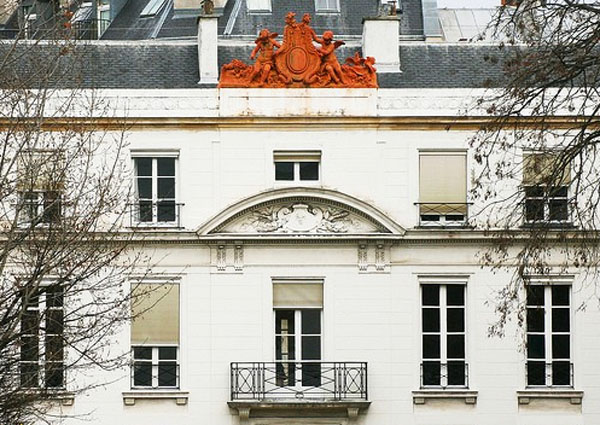 L'hôtel Antier : la façade sur le jardin