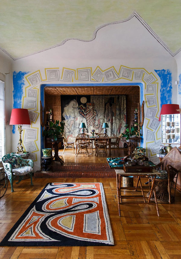 la Villa Santos Sospir recouverte de fresques de Jean Cocteau